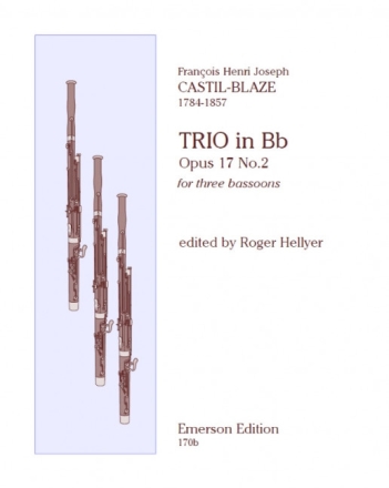 Castil-Blaze, Trio C Op.17/2 3 Bassoons PARTITUR + STIMMEN