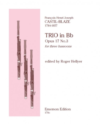 Castil-Blaze, Trio Eb Op.17/3 3 Bassoons PARTITUR + STIMMEN