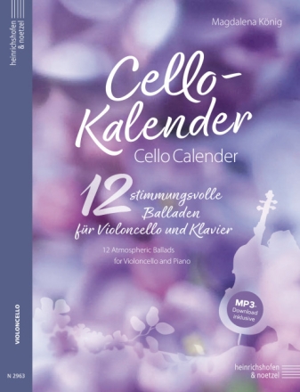 Cello-Kalender (Cello Kalendar) (+MP3-Download) f�r Violoncello und Klavier