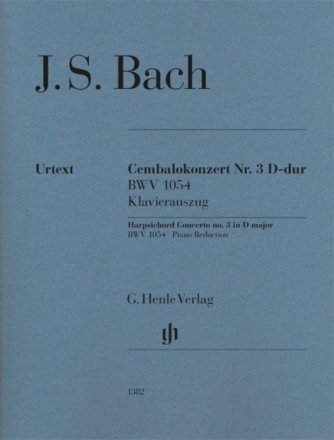 Cembalokonzert Nr.3 D-dur BWV1054 f�r 2 Klaviere zu vier H�nden Klavierauszug