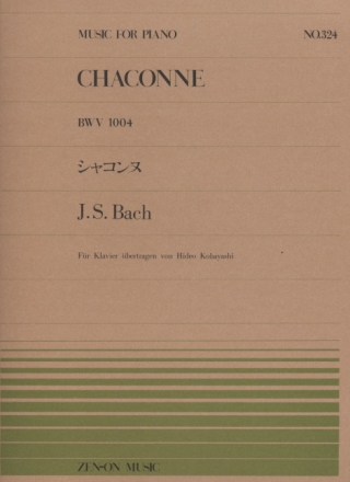 Chaconne d-Moll BWV 1004 f�r Violine f�r Klavier