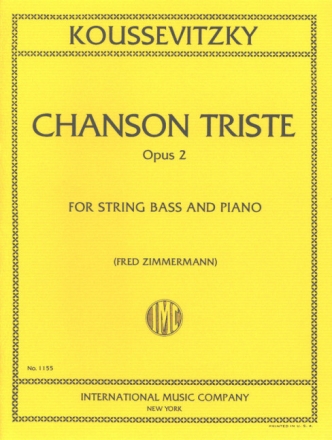 Chanson triste op.2 for double bass and piano