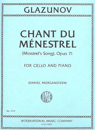 Chant du m�nestrel op.71 for cello and piano