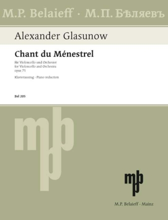 Chant du menestrel op.71 f�r Violoncello und Klavier