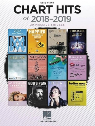 Chart Hits of 2018-2019: for easy piano (with lyrics and chords)