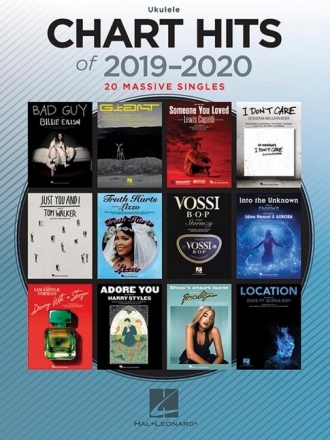 Chart Hits of 2019-2020 for ukulele (melody line/lyrics/chords)