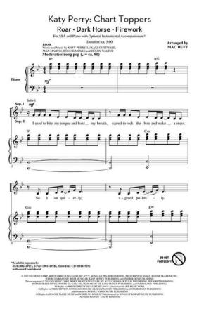 Chart Toppers for female choir (SSA) and piano score