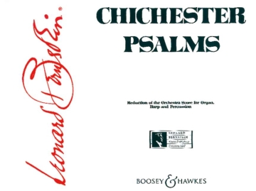 Chichester Psalms reduction of the orchestra score for organ, harp and percussion Score and 2 parts