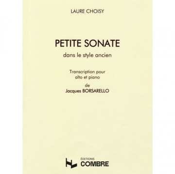 CHOISY Laure Petite sonate dans le style ancien alto et piano Partition