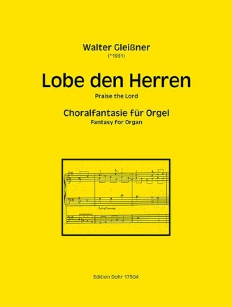 Choralfantasie �ber Lobe den Herren f�r Orgel