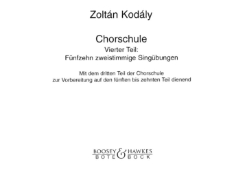 Chorschule Band 4 f�r Kinderchor