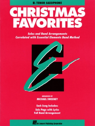 Christmas Favorites for concert band tenor saxophone