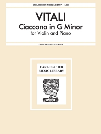 Ciaccona g minor for violin and piano