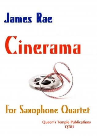 Cinerama for 4 saxophones (SATBar) score and parts