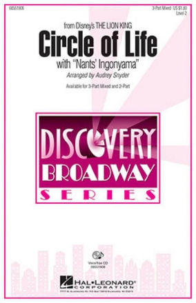Circle of Life with 'Nants' Ingonyama' for 2-part choir and piano score