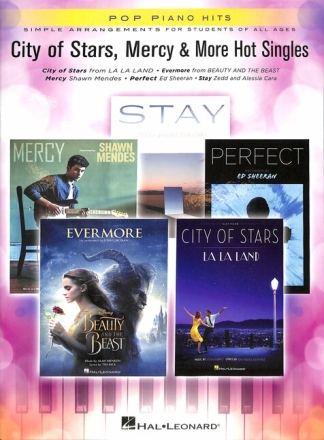 City of Stars, Mercy & more hot Singles: for easy piano (with lyrics and chords)