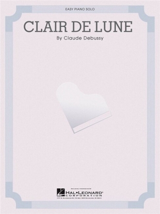 Clair de lune for easy piano
