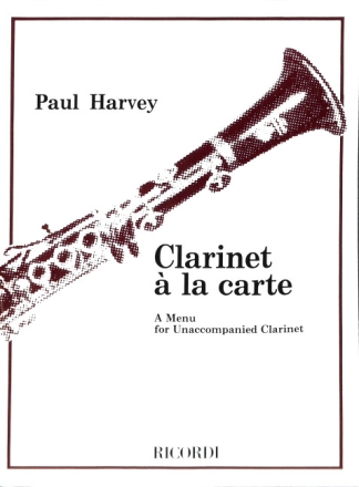 Clarinet a la Carte a menuet for clarinet