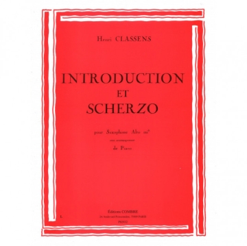 CLASSENS Henri Introduction et scherzo saxophone et piano Partition