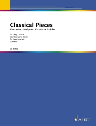 Classical pieces for string quartet Stimmen