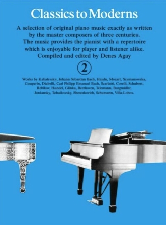 Classics to Moderns vol.2 for piano