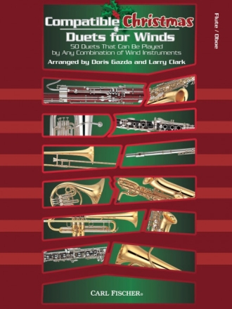 Compatible Christmas Duets for wind instruments flute/oboe score