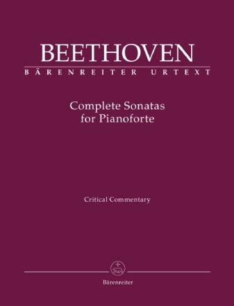 Complete Sonatas vol.1-3 for piano (en) critical commentary (en), new edition 2019