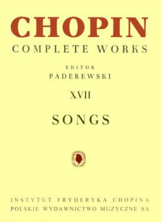 Complete Works vol.17 Songs for voice and piano