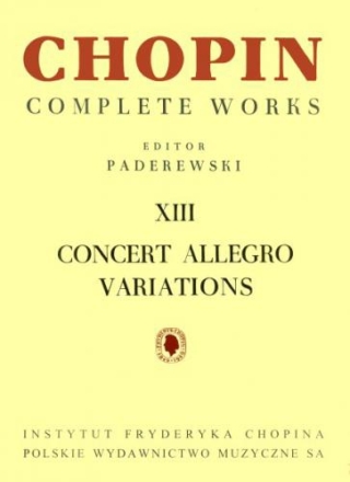 Concert Allegro, Variations for PIANO