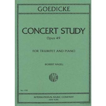Concert Study op.49 for trumpet in C and piano