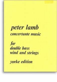 Concertante Music for double bass, wind and strings for double bass and piano