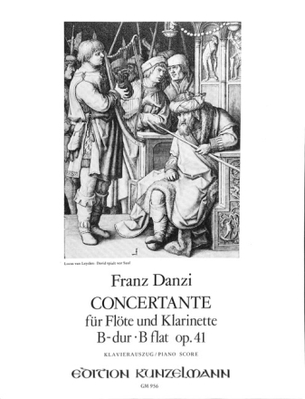 Concertante op.41 B-Dur f�r Fl�te, Klarinette und Orchester Klavierauszug