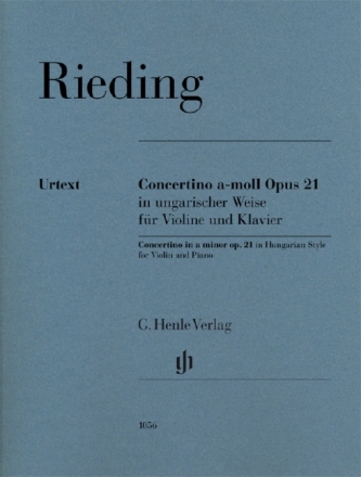 Concertino a-moll op.21 in ungarischer Weise f�r Violine und Klavier Partitur und Stimme