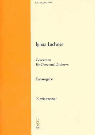 Concertino B-Dur f�r Oboe und Orchester Klavierauszug