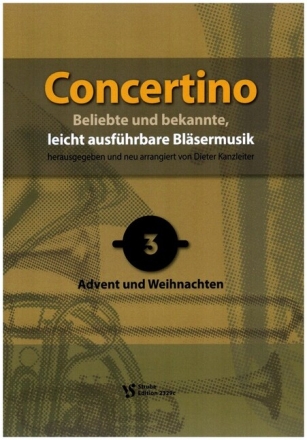 Concertino Band 3 - Advent und Weihnachten f�r Posaunenchor Partitur
