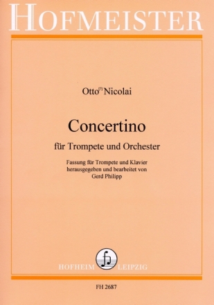 Concertino f�r Trompete und Orchester f�r Trompete und Klavier