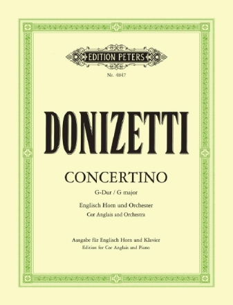 Concertino G-Dur f�r Englischhorn und Orchester f�r Englischhorn und Klavier