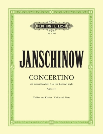 Concertino im russischen Stil op.35 f�r Violine und Klavier