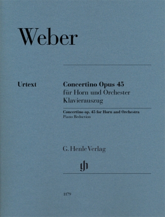 Concertino op.45 f�r Horn und Orchester f�r Horn in E und F und Klavier Partitur und Stimmen