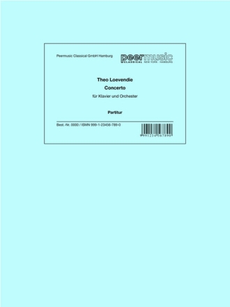 Concerto (1996) for piano and orchestra score