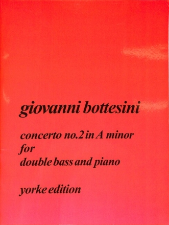 Concerto a minor no.2 for double bass and orchestra for double bass and piano