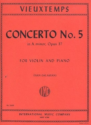 Concerto a minor op.37 no.5 for violin and piano