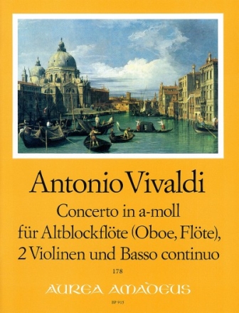 Concerto a-Moll f�r Altblockfl�te (Oboe, Fl�te), 2 Violinen und Bc,  Stimmen