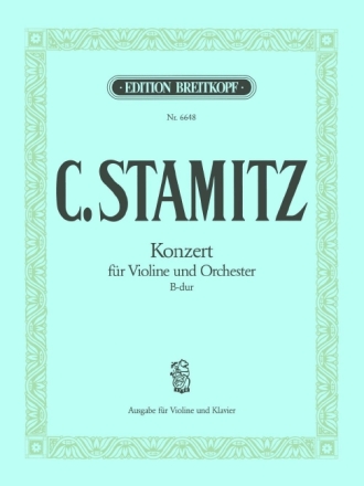 Concerto B-Dur f�r Violine und Orchester f�r Violine und Klavier