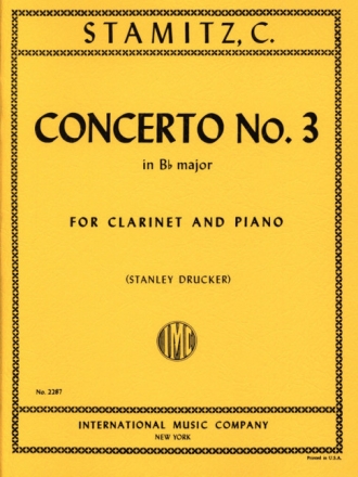 Concerto Bb major no.3 for clarinet and piano