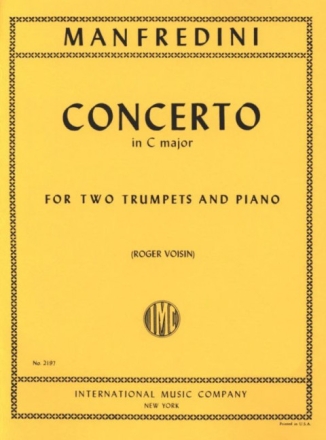 Concerto C major for 2 trumpets and piano VOISIN, ROGER, ED.