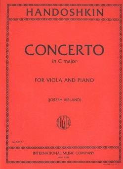 Concerto C major for viola and piano