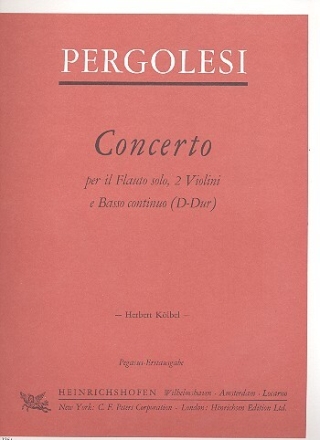 Concerto D-Dur f�r Fl�te, 2 Violinen und Bc