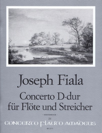CONCERTO D-DUR FUER FLOETE UND STREICHQUARTETT (STREICHORCH.) PARTITUR+5STIMMEN