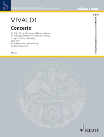 Concerto D-Dur op.10,3 RV428 f�r Fl�te, Streicher und Bc f�r Fl�te und Klavier
